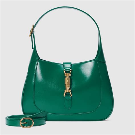 gucci green leather jackie hobo bag|Gucci bamboo hobo bag.